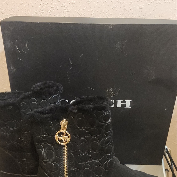 Coach Black ISA Suede Boot - Picture 3 of 9
